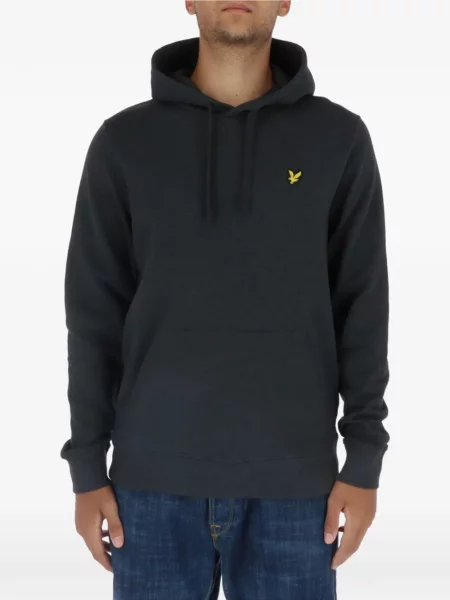 Majica s kapuljačom Lyle And Scott s vezom s vezicama siva