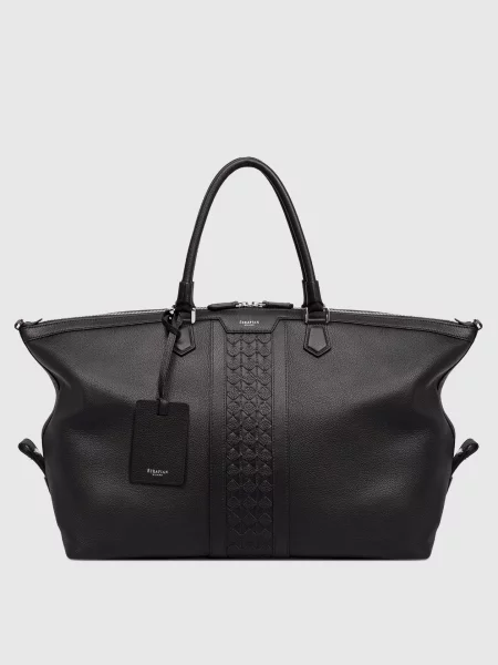 Кожаная дорожная сумка Serapian черная
