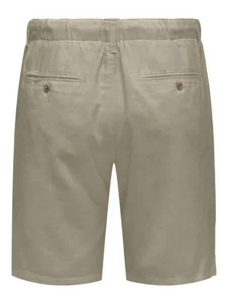 Only & Sons Pantaloni cutați LEO închis bej