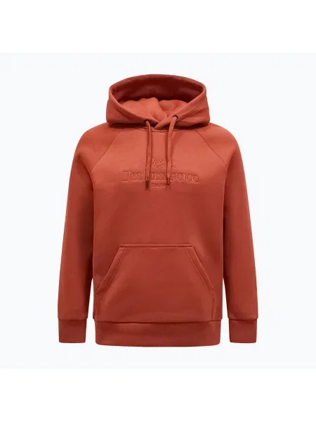 Мъжки суитшърт Peak Performance Original Hood с подправки кафяво