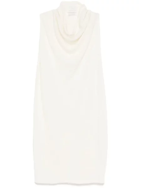 Drapowana sukienka Lauren Manoogian drapowany garniturowy biały