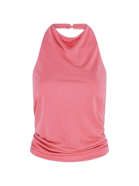 Top Paris Georgia drapowany różowy