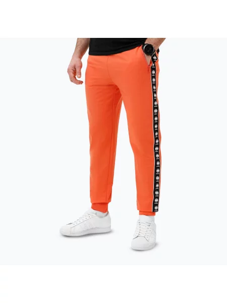 Tepláky Pitbull Tape Nugget Jogging bright salmon oranžové