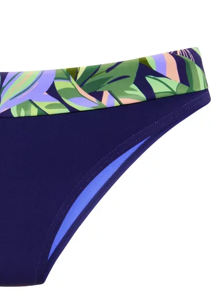 S.Oliver Bikini hlačke temno / zelena / lila / puder modra