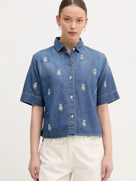 Tommy Hilfiger cămașă de blugi albastru