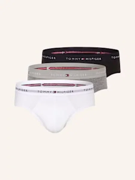 Tommy Hilfiger Underwear Slipy marine modrá / šedá / červená / černá bílá