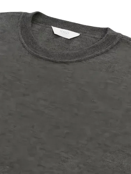 Tricou Malo cu decolteu rotund gri