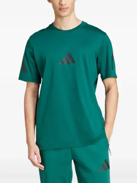 Hanorac Adidas cu autograf alergare evazat verde
