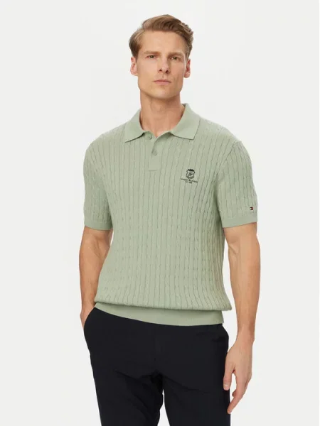 Tommy Hilfiger Polo jasny zielony