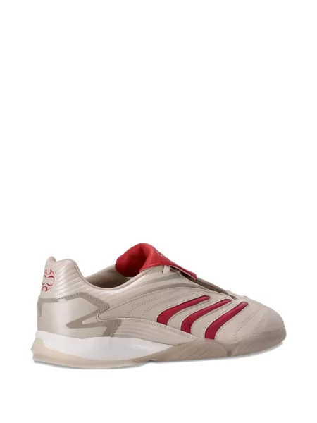 Кожени маратонки Adidas Predator на платформе кафяво