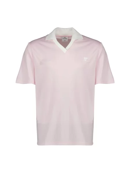Koszulka polo Courreges różowa