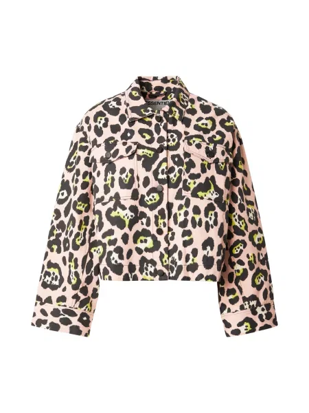 Essentiel Antwerp Geacă de primăvară-toamnă Jenna verde neon / roz pudră negru