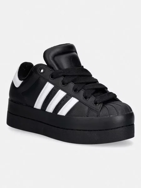 Adidas Originals Superstar Stack superge usnjene črna