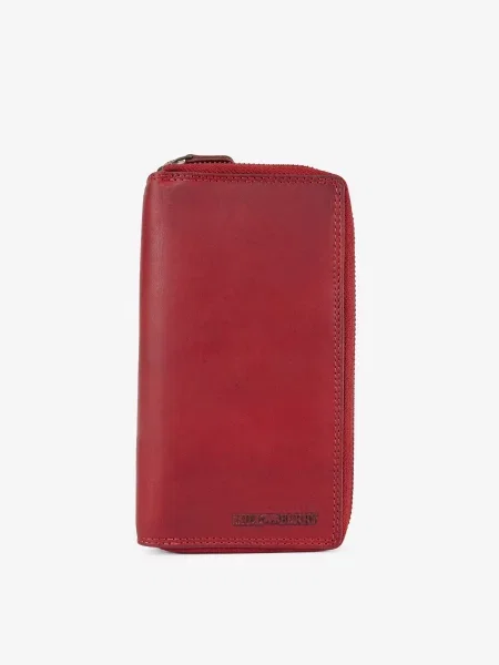 Кожаный кошелек Hill Burry красный