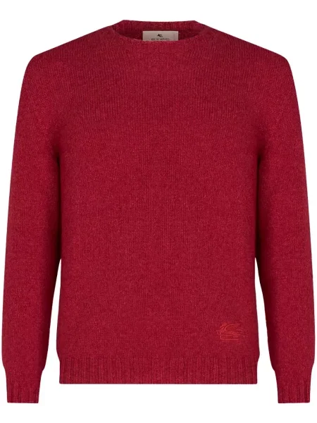 Pulover Etro cu broderie din cașmir