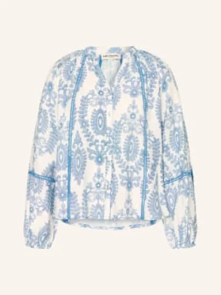 Lollys Laundry Bluzka Veroll blau biała