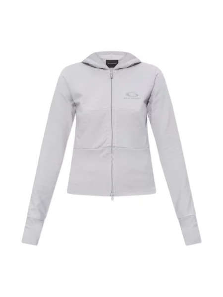 Bluza z kapturem Balenciaga z kapturem szara