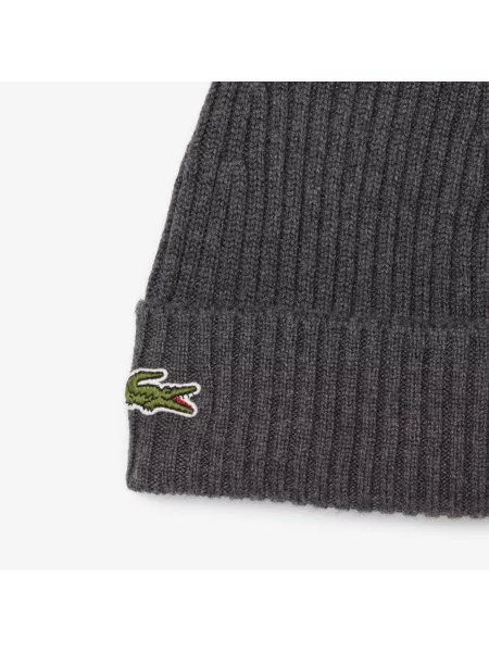 Шапка Lacoste серая