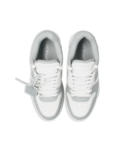 Sneakersy Off-white skórzane biznesowe białe