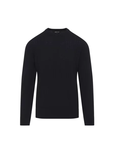 Sweter Giorgio Armani niebieski