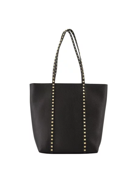 Shopperka Valentino Garavani skórzana czarna
