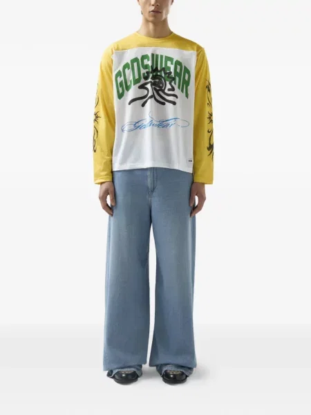 Tricou Gcds lung alb