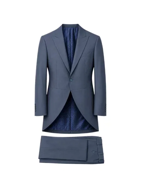 Costum Ramon Sanjurjo cu rever albastru