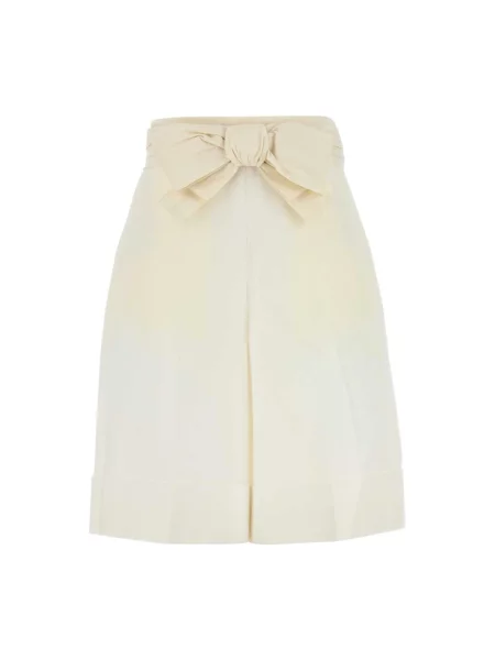 Lniane bermudy Valentino Garavani białe