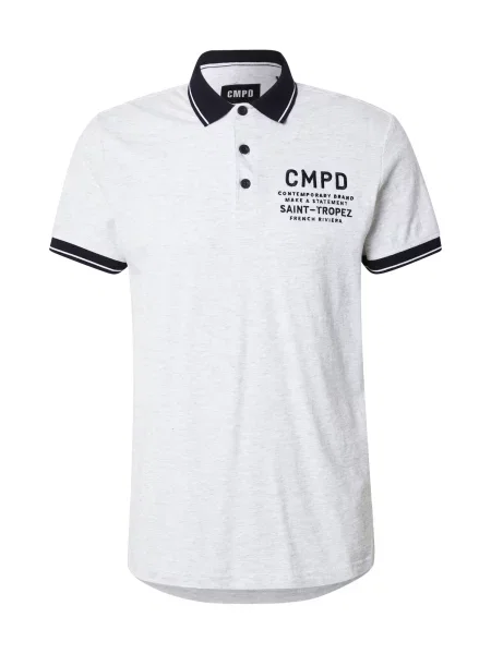 CMPD Tricou albastru noapte / amestacat alb