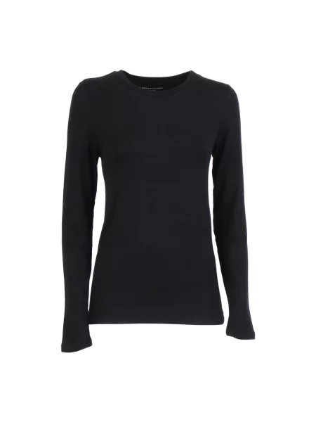 Dzianinowy sweter Majestic Filatures czarny