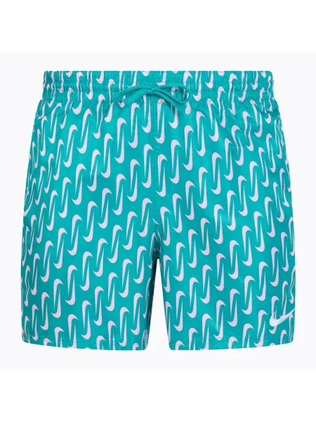 Мъжки шорти за плуване Nike Swoosh Link 5" Volley прашен кактус синьо