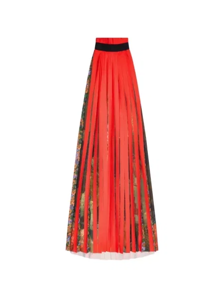 Rochie Dries Van Noten cu imagine roșu