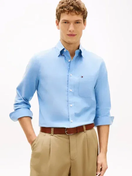 Tommy Hilfiger Cămașă oxford albastru