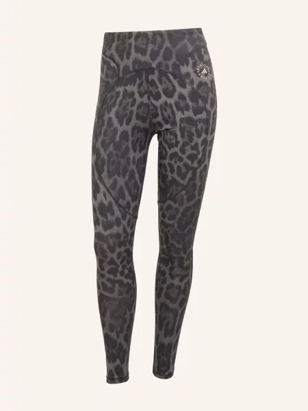 Vzorované sportovní legíny adidas by Stella McCartney šedé