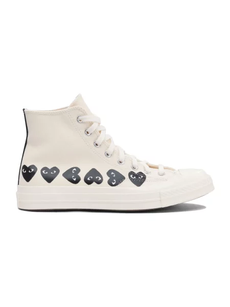 Lekkie sneakersy Comme Des Garcons Play wsuwane białe