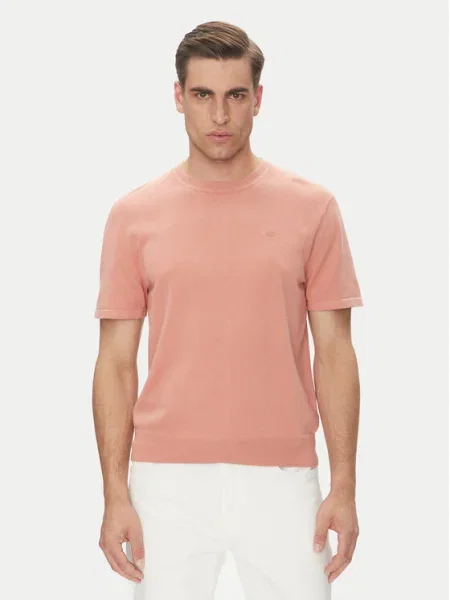 Calvin Klein Tričko Supima Koralová