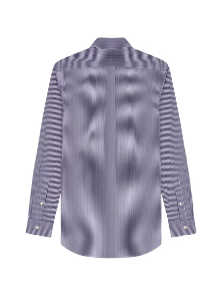 Fleece ριγέ polo Polo Ralph Lauren με αυτόγραφο μαύρο