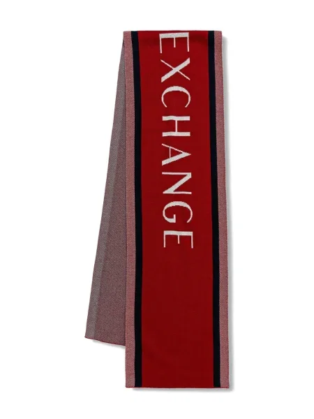 Fular Armani Exchange cu dungi roșu