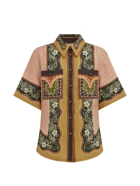 Cămașă Alemais cu imagine cu model paisley