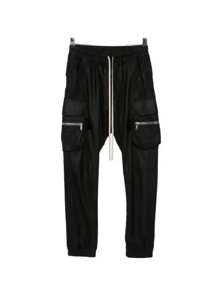 Pantaloni Rick Owens din piele negru