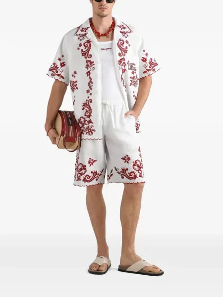 Cămașă Dolce & Gabbana de in alb