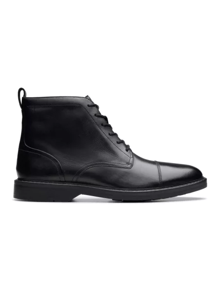 Buty do kostki Clarks skórzane czarne