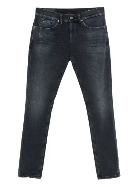 Blugi skinny Dondup zdrențuiți albastru