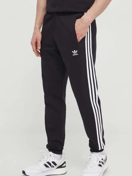 Prugaste hlače Adidas Originals crna