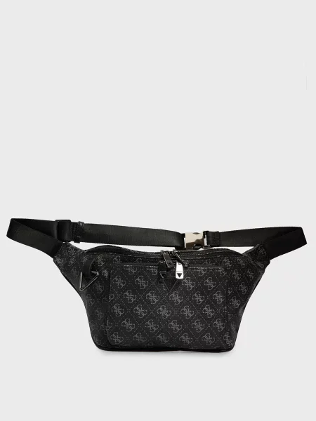 Максі поясна сумка Guess чорна