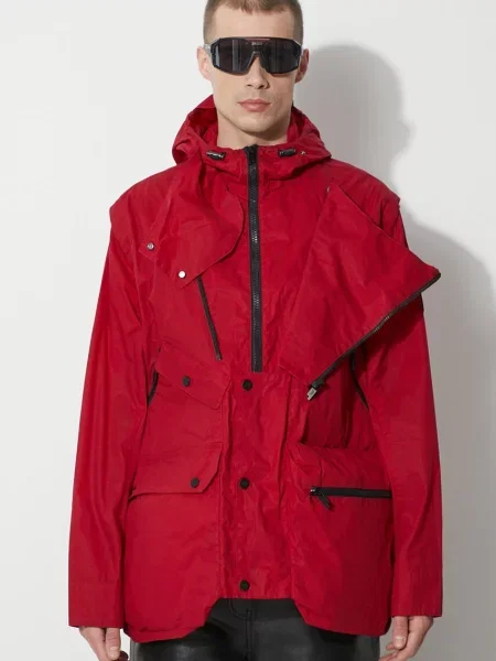 A-COLD-WALL* jacheta de Cargo Storm Jacket rosu de tranzitie