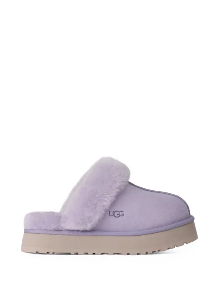 Papuci de casă Ugg din piele de oaie violet