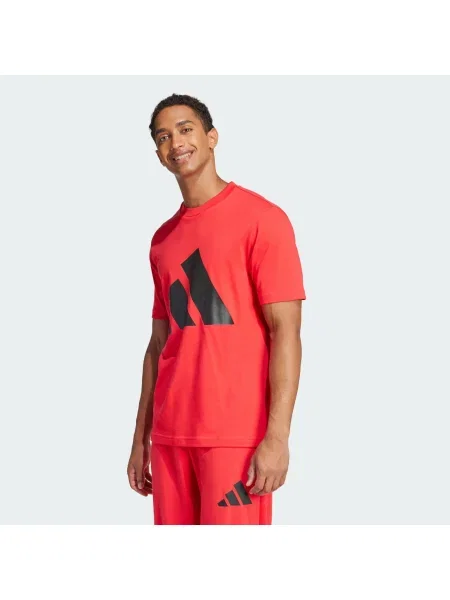 Majica Adidas Sportswear s autogramom crvena