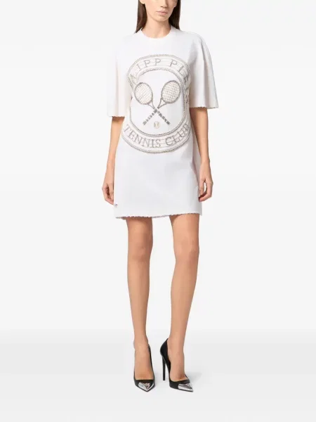 Rochie Philipp Plein tenis alb