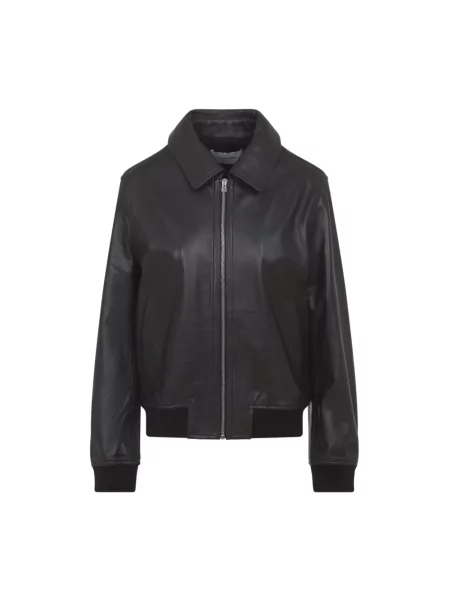 Kurtka skórzana Yves Salomon safari brązowa